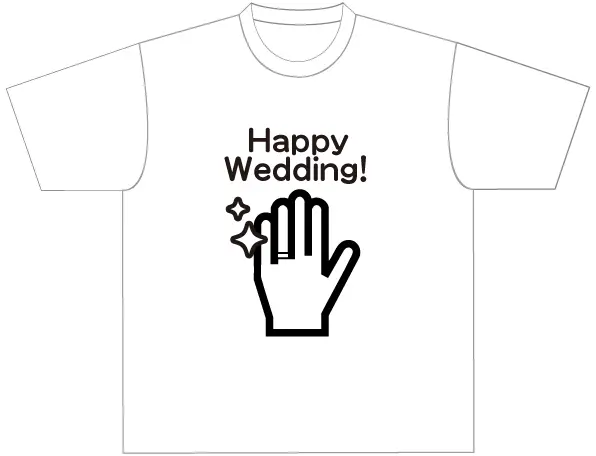 結婚式Tシャツ2